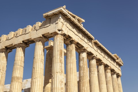 Greece, Attica, Athens, The Parthenon at the Acropolis. . 
Photo Mel Longhurst