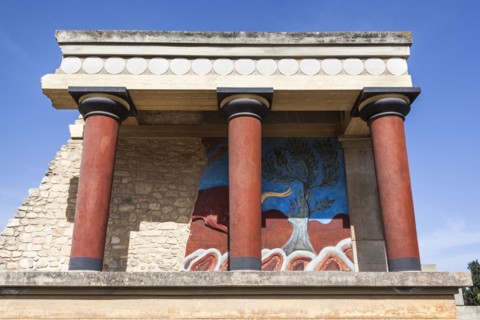 Greece, Crete, Knossos, The north entrance