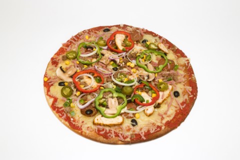 Food, Cooked, Pizza.