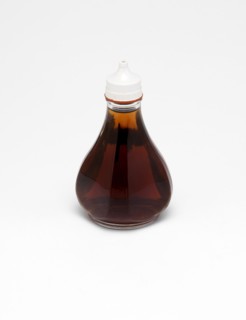 Food, Condiment, Vinegar, A bottle of malt vinegar on a white background.