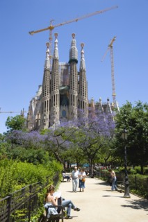 Spain, Catalonia, Barcelona, Sagrada Familia.
