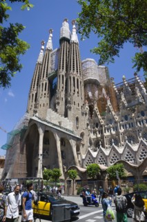 Spain, Catalonia, Barcelona, Sagrada Familia.