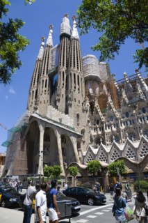 Spain, Catalonia, Barcelona, Sagrada Familia.