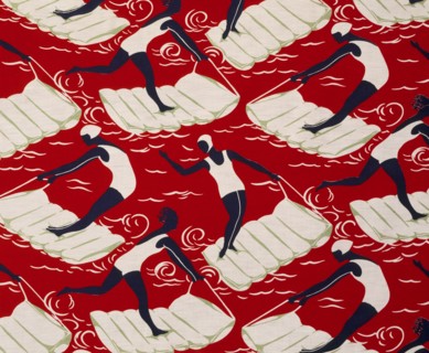 Tissu à motifs de surfers