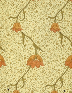 Morris, Papier peint à motif de tulipes