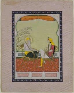 Maharaja Ranjit Singh et un disciple