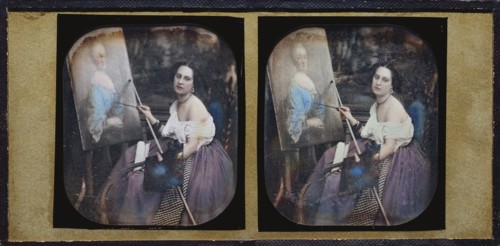 Femme au chevalet