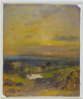 Constable, L'Etang de Branch Hill : le soir