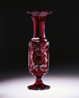 Vase en verre de Bohême