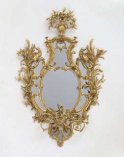 Chippendale, Miroir ouvragé