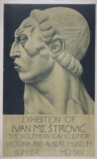 Affiche de l'exposition d'Ivan Mestrovic au V&A, 1915