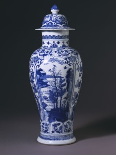 Jarre et couvercle chinois en porcelaine