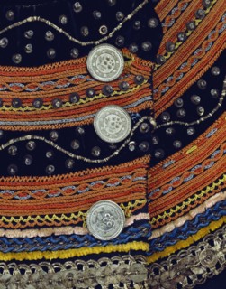 Gilet pour homme (détail), vers 1820