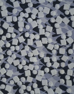 Steichen, Tissu aux motifs de carrés et boules de sucre