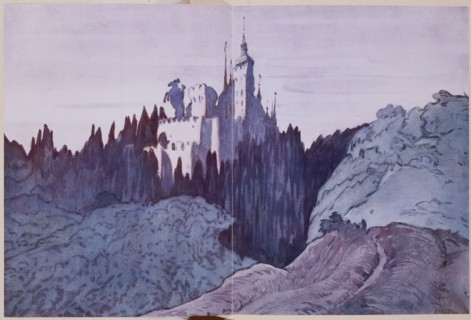 Bakst, Le château de la Belle au Bois Dormant