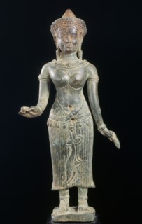 Statuette de déité khmère