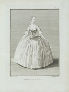 Nivelon, Femme géorgienne dansant en robe longue