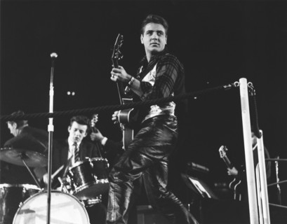 Eddie Cochran lors d'un concert en 1960