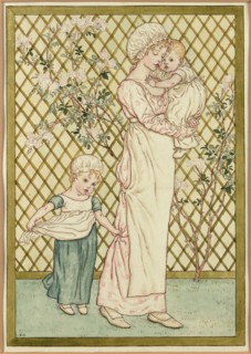 Greenaway, Jeune fille avec deux enfants