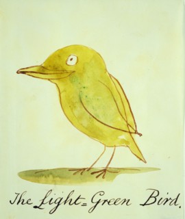 Lear, L'Oiseau vert clair