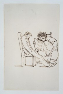 Burne-Jones, William Morris en train de lire de la poésie à Burne-Jones
