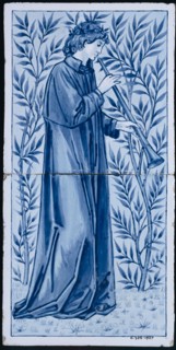 Burne-Jones, Carreau de céramique