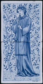 Burne-Jones, Carreau de céramique