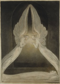 Blake, Le Christ dans le Sépulcre, gardé par des Anges