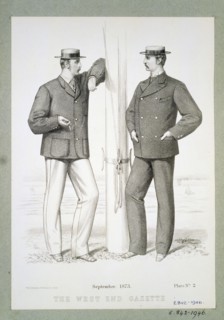 Planche de mode issue de la West End Gazette