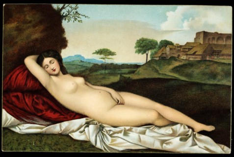 Jeune femme nue endormie