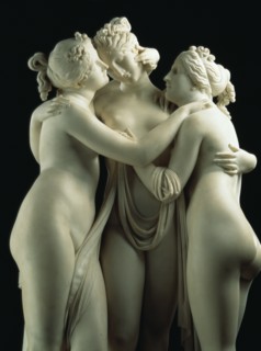 Canova, Les Trois Grâces (détail)
