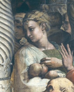 Raphaël, La Guérison du Boiteux (détail)