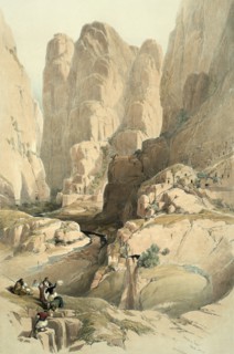Hamilton Smith, Entrée de la cité de Pétra en Jordanie
