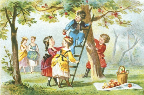 Carte de Noël victorienne