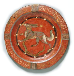 Plat à motif zoomorphe, Egypte