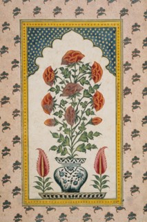 Soucis dans un vase bleu et blanc