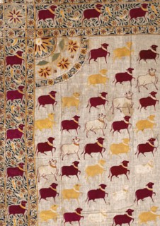 Tissu indien destiné à couvrir un châsse