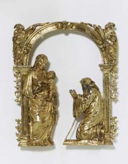 De Orna, Plaque de dévotion de la Vierge et l'enfant