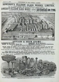 Publicité pour les ateliers de verre Sowerby's Ellison