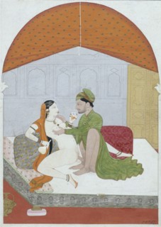 Un Prince et sa maîtresse dans une position sexuelle