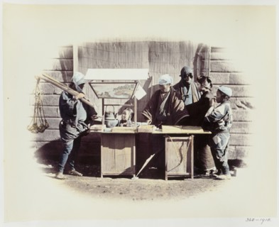 Beato, Un stand de thé