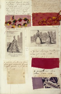 Deux pages d'un album textile de Barbara Johnson