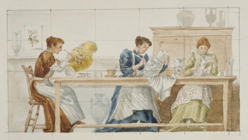 Rowe, Peindre des vases