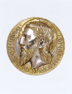 Médaille avec la tête du Christ. Italie