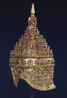 Model of a helmet. Burma