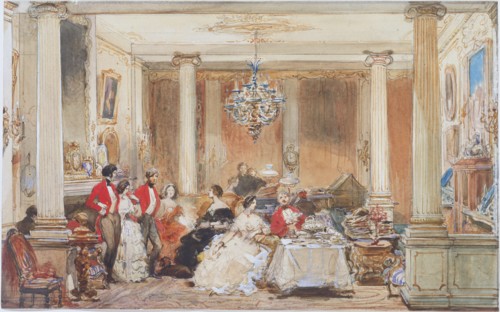 Colworth House, by Eugene Louis Lami. England, 1850