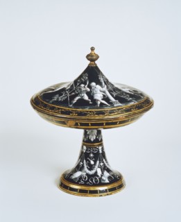 Tazza and Cover, by Jean II PÚnicaud. Limoges, France, 1539