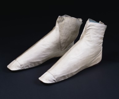Pair of Woman's Elasticated Ankle Boots. Great Britain, 1851