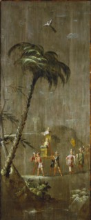 Decorative Chinoiserie Panel, by Robert Robinson. England, late 17th century