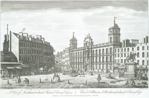 Northumberland House, by T.Bowles. Alnwick, England, 1753